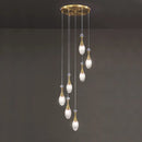 GobekUsa LED Luxury Chandelier for Living Room Hall Dining Kitchen - Modern Double Staircase Lighting