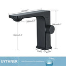 GobekUsa LCD Digital Basin Faucet Brass Mixer Tap Hot Cold Deck Mounted Display