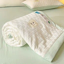 GobekUsa Jacquard Summer Cool Blanket: Light & Breathable Comforter for Double & Single Beds