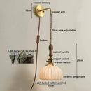 GobekUsa Copper Ceramic LED Wall Lamps - Nordic Modern Design