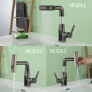 GobekUsa Digital Display Waterfall Basin Faucet Cold Hot Mixer Rotating Sink Tap