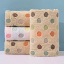 GobekUsa Dot Face Towel Set - 100% Cotton, 35*75, Cute and High Quality