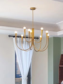 GobekUsa Brass Chandelier: Stylish Pendant Lights for Dining Room, Living Room, Kitchen Island & Bedroom