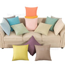 GobekUsa Cotton Linen Pillow Cover Set for Home Decor - Plain Cushion Covers