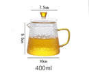 GobekUsa Heat-Resistant Glass Teapot with Pu Erh Infuser for Tea Brewing