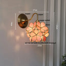 GobekUsa Green Glass LED Wall Light with Copper Knob Switch for Modern Home Décor