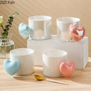 GobekUsa Love Heart Ceramic Mugs 330ml Dining Coffee Tea Cup Juice Container