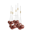 GobekUsa Glass Ball Chandelier - Nordic Modern Designer LED Pendant Lights for Home Decor