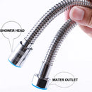 GobekUsa 3m Silver Stainless Steel Shower Hose for Common Faucet - Bathroom Accessory