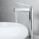 GobekUsa Brass Deck Mounted Basin Faucet Single Handle Hot Cold Mixer for Bathroom Sink