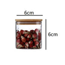 GobekUsa 5oz Glass Jars Set with Bamboo Lids for Tea Coffee Beans Storage