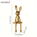 GobekUsa Ceramic Long-Eared Sitting Rabbit Ornament - Luxury Home Decor Accent