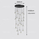 Black Water Drop Acrylic LED Pendant Light