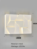 GobekUsa Geometric Art Indoor Wall Lamp for Bedroom Living Room Staircase Home Decor