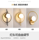 GobekUsa Glass Ball LED Wall Lamp Modern Light Luxury Home Decor Fixture