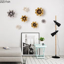 GobekUsa Elegant Porcelain Peony Flower Wall Ornaments
