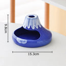 GobekUsa Cartoon Volcanic Ceramic Ashtray with Lid Desk Decoration Windproof Ashtray