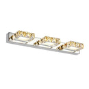 GobekUsa Crystal LED Mirror Light: Modern Bathroom Wall Sconce Stainless Steel Lighting Fixtures