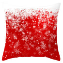 GobekUsa Christmas Santa Claus Snowflake Pillow Cover 18x18inch