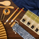 GobekUsa Bamboo Sushi Rolling Mat DIY Onigiri Rice Paddles Japanese Sushi Making Tool