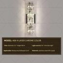 GobekUsa Crystal Wall Lamp: Elegant Living Room TV Background Bedroom Bedside Light