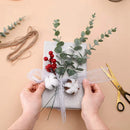 GobekUsa Artificial Eucalyptus Leaves 100Pcs - Home Wedding Decoration Vase Fake Plants