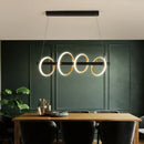 GobekUsa LED Industrial Chandelier for Dining Living Room Bar - Modern Nordic Style