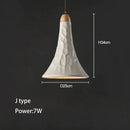 GobekUsa Concrete Ceiling Hanging Pendant Chandelier for Bedroom, Restaurant, and Bar