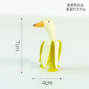 GobekUsa Abstract Banana Duck Sculpture Decorative Figurine for Home Decoration