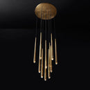 GobekUsa Gold Copper Chandelier for Living Room, Staircase, Foyer, Dining Room, Cafe, Bar