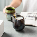 GobekUsa Gradient Glaze Ceramic Coffee Mug, 480ml Retro Japanese Style Cup