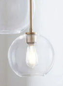 GobekUsa Gradient Glass Pendant Lamp with LEDs for Living Room, Bedroom - E27