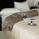 GobekUsa Double Layer Satin Queen Duvet Set Smooth & Cool Luxury Quilt Cover Pillowcases