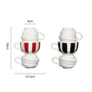 GobekUsa Cartoon Folding Cup Vase Ceramic Flowerpot with Handle - Home Decor & Handicrafts