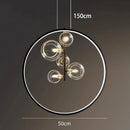 GobekUsa Crystal Chandelier Stair Pendant Lamp Living Room Interior Lighting