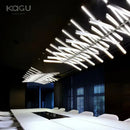GobekUsa LED Fishbone Pendant Chandelier for Modern Nordic Decor