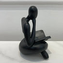 GobekUsa Abstract Resin Book Figurines for Home Office Decor