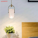 GobekUsa Gradient Glass Pendant Light: Modern Nordic Hanging Fixture for Bedside Living Dining Decor
