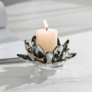 GobekUsa Crystal Lotus Candle Holder Aromatherapy Base Candelabros