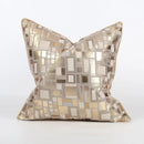 GobekUsa Jacquard High-end Cushion Cover 45x45cm Black Gold Decorative Pillowcase