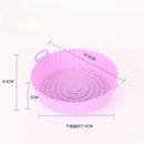 GobekUsa Air Fryer Silicone Basket Trays Baking Grill Pan Pizza Mat Accessories