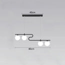 GobekUsa Glass Ball LED Chandeliers for Home Dining Kitchen Office Decor Lighting