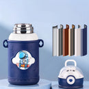 GobekUsa Kids' Cartoon Straw Water Thermos Bottle Stainless Steel Thermal Cup