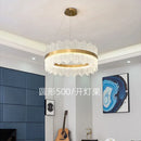 GobekUsa Crystal Chandelier: Modern Nordic LED Lighting for Living Room, Dining, and Bedroom