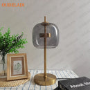 GobekUsa Gold Glass LED Desk Lamp for Modern Luxury Home Decor