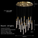 GobekUsa Gold Crystal LED Chandelier for Modern Loft Living Room Staircase