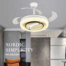 GobekUsa 42" Bladeless Ceiling Fan Chandelier with Remote & Retractable Blades