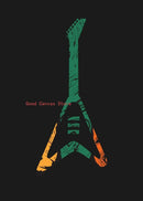 Abstract Electric Guitar Canvas Print - Music Wall Art by GobekUsa