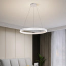 GobekUsa Circle Pendant Chandelier Dimmable LED Lights for Modern Living Room