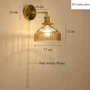 GobekUsa Glass Shade LED Wall Lamp for Luxury Living Room Decor